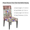 bisibuy Paw Print Chair Cover Set of 2, Cat Paw Dining Room Chair Slipcover Kitchen Stretch Parson Chair Covers Protect for Party, Banquet, Home Decor Forros para Sillas de Comedor view 2