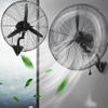 WUHUQN Wall Fan Outdoor Industrial Wall Mounted Fan,Heavy Duty Quiet Electric Fan 3-Speed Adjustable Tilt Commercial Oscillating High-Velocity Black 55cm,65cm,75cm view 1