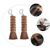 NOLITOY 6pcs Large Tea Tray Cleaning Brush Set Handmade Soft Bristle for Efficient Tea Room Maintenance for Kitchen and Use Space-Saving Design Convenient Storage Lanyard view 4