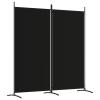ZEYUAN 2-Panel Room Divider Black 68.9"x70.9" Fabric Room Dividers and Folding Screens Divisores De Habitacion Panel Room Divider Room Screen view 2