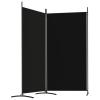 ZEYUAN 2-Panel Room Divider Black 68.9"x70.9" Fabric Room Dividers and Folding Screens Divisores De Habitacion Panel Room Divider Room Screen view 4