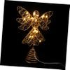 Ciieeo 3pcs Golden Christmas Tree Topper Star Light Led Festival Decor Accessory for Xmas Tree Lightweight and Easy to Install for Holiday Decorations and Festive Atmosphere view 1