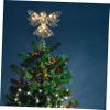 Ciieeo 3pcs Golden Christmas Tree Topper Star Light Led Festival Decor Accessory for Xmas Tree Lightweight and Easy to Install for Holiday Decorations and Festive Atmosphere view 4