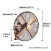 WUHUQN Wall Mounted Fan | With Remote Control | 16 Inch | Quiet Oscillation | Ultra Low Noise 35-40DB | 220V Three Adjustable | Black, 18In(50 X 55 * 30cm) view 3