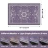 6' x 9' Sun and Moon Rug Boho Celestial Area Rugs for Bedroom Dorm Living Room Bohemian Occult Crescent Solar Stars Floor Mat Pad Doormat Carpet,180 X 275cm,Rum view 2