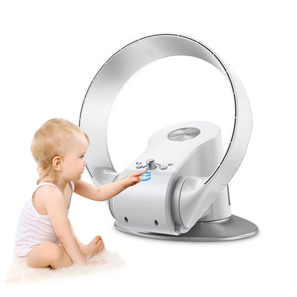 WUHUQN Wall Mounted Fan | Desktop Fan | Oscillating/Rotating | Remote Control | Timer Function | Wall Fan | Table Fan | Desk Fan | Electric 26W | Cooling for Summer in The Home | Office, White