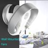 WUHUQN Wall Mounted Fan | Desktop Fan | Oscillating/Rotating | Remote Control | Timer Function | Wall Fan | Table Fan | Desk Fan | Electric 26W | Cooling for Summer in The Home | Office, White view 2