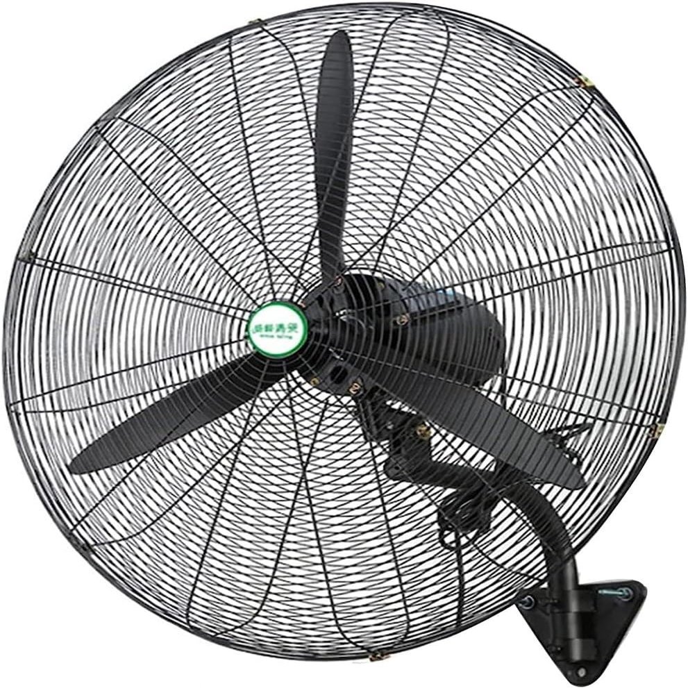 WUHUQN Wall Mounted Fan, Industrial Wall Mounted Fan,High Power High-Velocity Wall Mount Fan/Adjustable Tilt Wall Fan,3-speed Commercial Fan,120 Degree Oscillation, 68cm/27in, Plastic Blades