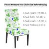 bisibuy Irish Clover Green Chair Cover Set of 2 Dining Room Chair Slipcover Kitchen Stretch Parson Chair Covers Protect for Party, Banquet, Home Decor Forros para Sillas de Comedor view 2