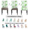 bisibuy Irish Clover Green Chair Cover Set of 2 Dining Room Chair Slipcover Kitchen Stretch Parson Chair Covers Protect for Party, Banquet, Home Decor Forros para Sillas de Comedor view 4