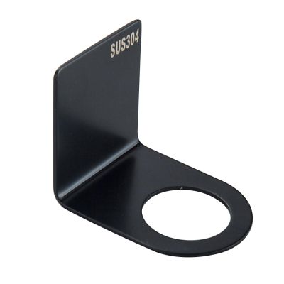 Amosfun 3pcs Home Practical Strong Seamless Hooks for Bathroom Punch Stainless Steel Shower Gel Rack Black and Easy to Install Storage