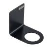 Amosfun 3pcs Home Practical Strong Seamless Hooks for Bathroom Punch Stainless Steel Shower Gel Rack Black and Easy to Install Storage view 1