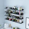 Metal Floating Book Shelves with Built-in Illuminated LED Light, Modern Wall Mount Lack Shelf, Floating Storage Home Decor Organizer,Lighting Shelf for Commercial Bar,Black,60cm view 1