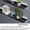 Metal Floating Book Shelves with Built-in Illuminated LED Light, Modern Wall Mount Lack Shelf, Floating Storage Home Decor Organizer,Lighting Shelf for Commercial Bar,Black,60cm view 4