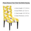 bisibuy Duck Cute Yellow White Dining Chair Slipcovers Removable Washable Dining Room Chair Protector Cover Seat Slipcover Stretch Parson Chair Covers Set of 2, Forros para Sillas de Comedor view 2