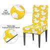 bisibuy Duck Cute Yellow White Dining Chair Slipcovers Removable Washable Dining Room Chair Protector Cover Seat Slipcover Stretch Parson Chair Covers Set of 2, Forros para Sillas de Comedor view 3