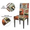 bisibuy Retro Car Theme Chair Cover Set of 2 Dining Room Chair Slipcover Kitchen Stretch Parson Chair Covers Protect for Party, Banquet, Home Decor Forros para Sillas de Comedor view 3