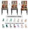 bisibuy Retro Car Theme Chair Cover Set of 2 Dining Room Chair Slipcover Kitchen Stretch Parson Chair Covers Protect for Party, Banquet, Home Decor Forros para Sillas de Comedor view 4