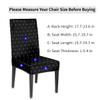 bisibuy Crosses Dots Tiles Chair Cover Set of 2, Ethnic Dining Room Chair Slipcover Kitchen Stretch Parson Chair Covers Protect for Party, Banquet, Home Decor Forros para Sillas de Comedor view 2