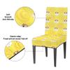 bisibuy Hamster Adorable Dining Chair Slipcovers Removable Washable Dining Room Chair Protector Cover Seat Slipcover Stretch Parson Chair Covers Set of 2, Forros para Sillas de Comedor view 3