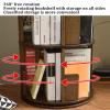 Rotating Bookshelf Children's Bookcase Multi-Layer Wooden Bookshelf Magazine Rack Office Storage Rack (Size : 45.5x45.5x98.5cm) view 2