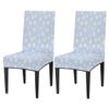 bisibuy Daisy Dots Lavander Chair Covers for Dining Room Set of 2, Aesthetic Dining Chair Covers Protectors Stretch Kitchen Parson Chair Slipcovers for Home and Banquet Decor view 1