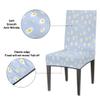 bisibuy Daisy Dots Lavander Chair Covers for Dining Room Set of 2, Aesthetic Dining Chair Covers Protectors Stretch Kitchen Parson Chair Slipcovers for Home and Banquet Decor view 3