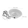 Amosfun Shower Soap Holder Wall-Mounted Stainless Steel Soap Dish for Easy Draining Bathroom Organizer and Items for Home Use view 4