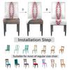 bisibuy Modern Baseball Pattern Chair Cover Set of 2, Baseball Dining Room Chair Slipcover Kitchen Stretch Parson Chair Covers Protect for Party, Banquet, Home Decor Forros para Sillas de Comedor view 4