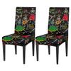 bisibuy Mexican Art Music Dance Dining Chair Slipcovers Removable Washable Dining Room Chair Protector Cover Seat Slipcover Stretch Parson Chair Covers Set of 2, Forros para Sillas de Comedor view 1