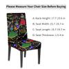 bisibuy Mexican Art Music Dance Dining Chair Slipcovers Removable Washable Dining Room Chair Protector Cover Seat Slipcover Stretch Parson Chair Covers Set of 2, Forros para Sillas de Comedor view 2