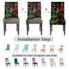 bisibuy Mexican Art Music Dance Dining Chair Slipcovers Removable Washable Dining Room Chair Protector Cover Seat Slipcover Stretch Parson Chair Covers Set of 2, Forros para Sillas de Comedor view 4