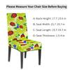 bisibuy Ladybug Green Flower Dining Chair Slipcovers Removable Washable Dining Room Chair Protector Cover Seat Slipcover Stretch Parson Chair Covers Set of 2, Forros para Sillas de Comedor view 2
