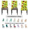 bisibuy Ladybug Green Flower Dining Chair Slipcovers Removable Washable Dining Room Chair Protector Cover Seat Slipcover Stretch Parson Chair Covers Set of 2, Forros para Sillas de Comedor view 4