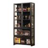 FORRTY acrylic display rack Figure shelf display cabinet non-glass product display cabinet, model toy smoke cabinet healthy bamboo transparent on three sides large capacity storage strong load-bearing view 1