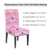 bisibuy Mermaid Pattern Chair Cover Set of 2, Rose Gold Dining Room Chair Slipcover Kitchen Stretch Parson Chair Covers Protect for Party, Banquet, Home Decor Forros para Sillas de Comedor view 2