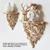 LIZEALUCKY Floating Shelves, Wall Hanging Shelf, Storage Rack European Hollow Style Shelf Wall Decoration for Kitchen, Bathroom, Living Room,Bedroom,9.84x9.92x5.98in view 3