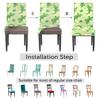 bisibuy Crocodile Polka Dots Dining Chair Slipcovers Removable Washable Dining Room Chair Protector Cover Seat Slipcover Stretch Parson Chair Covers Set of 2, Forros para Sillas de Comedor view 4