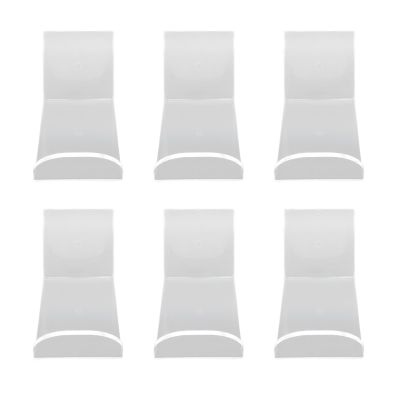 6pcs Acrylic Headband Holder Wall - Headband Display Stand - Wall Clear Hanging Headband Organizer Storage - Wall Mounted Headband Shelves - for Girls Women