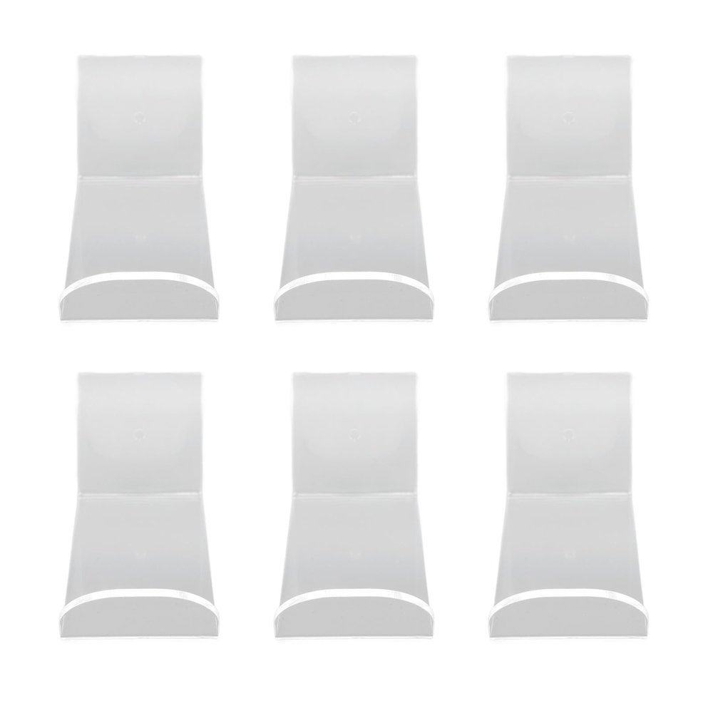 6pcs Acrylic Headband Holder Wall - Headband Display Stand - Wall Clear Hanging Headband Organizer Storage - Wall Mounted Headband Shelves - for Girls Women