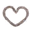 ABOOFAN Heart-Shaped Rattan Wreath for Door Decor Natural DIY Hanging Wreath Decorative Pendant for Festive Home and Party Decoration view 1