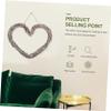 ABOOFAN Heart-Shaped Rattan Wreath for Door Decor Natural DIY Hanging Wreath Decorative Pendant for Festive Home and Party Decoration view 3