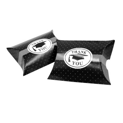 FRCOLOR 100pcs Doctor Hat Pillow Box Graduation Candy Box Party Supplies Easy Install