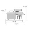 HENGJINGTR Portability Oil Press Machine, 610W Electric Cold/Hot Oil Machine 304 Stainless Steel Oil Press Machine for Peanut Sesame Soybean Sunflower Seeds,220v view 2