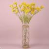 LKPOMI 3pcs Artificial Flowers 31.5 inches Long Stem 5 Heads Faux Lace Flowers Bouquets Fake Flowers Stems Vase Floral Arrangements for Home Wedding Party DIY Decoration(Yellow) view 3