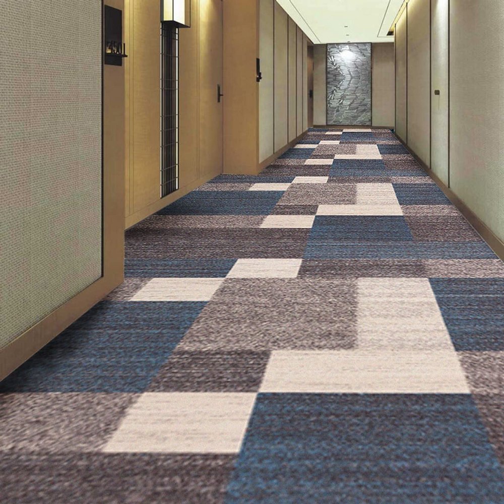 3 4 5 6 7 8 9 10 12 14 16 18 20 Ft Long Runner Rugs, Non Slip Hallway Carpet for Kitchen/Laundry/Foyer/Entrance, Geometric Washable Low Pile Doormat (Size : 4x18ft (120x550cm))