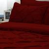 Burgundy RV-Short-Queen Comforter Set - 7 Piece Pinch Pleated Bed in a Bag - 600 Thread Count 100% Egyptian Cotton Bedding Set - (17 inch Deep Pocket Sheet Set and 500GSM Comforter) - 60"X75" Bed view 4