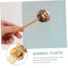 Zerodeko 30pcs Candy Apple Sticks Rhinestones Bamboo Cake Pop Picks for Decorations Apples Candy Sticks view 3