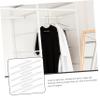 PRETYZOOM 150pcs Self-Adhesive Hanger Grips Non-Slip Strips for Clothing Hangers view 2