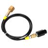 Cylinder Hose Adapter, 1.7m CGA320 Thread CO2 Soda Cylinder External Hose Adapter Kit for Kitchen Soda Water Cylinder Bucket view 3
